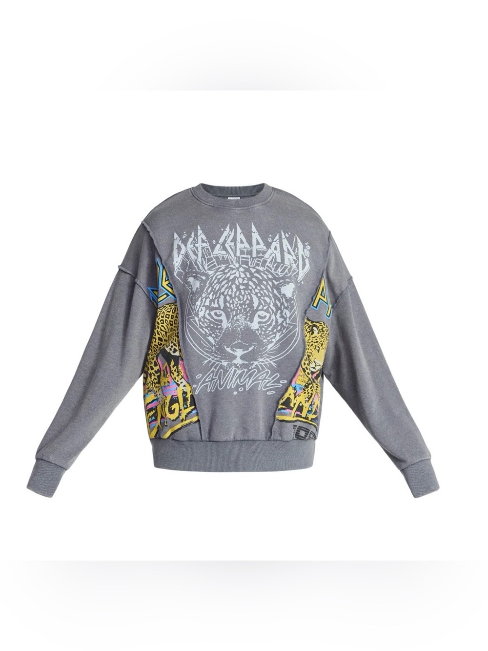 Def Leppard gray Graphic Crewneck Sweatshirt 3XL